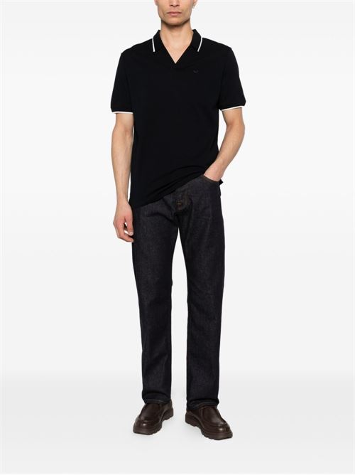 Polo uomo Emporio Armani nera manica corta EMPORIO ARMANI | EM005852AF12955UB118